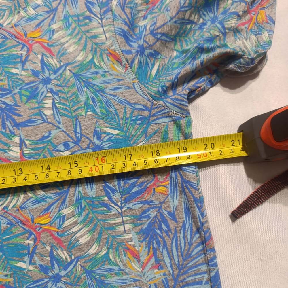 Free Planet T-Shirt Size Large Tropical Leaf Print - Picture 7 of 8
